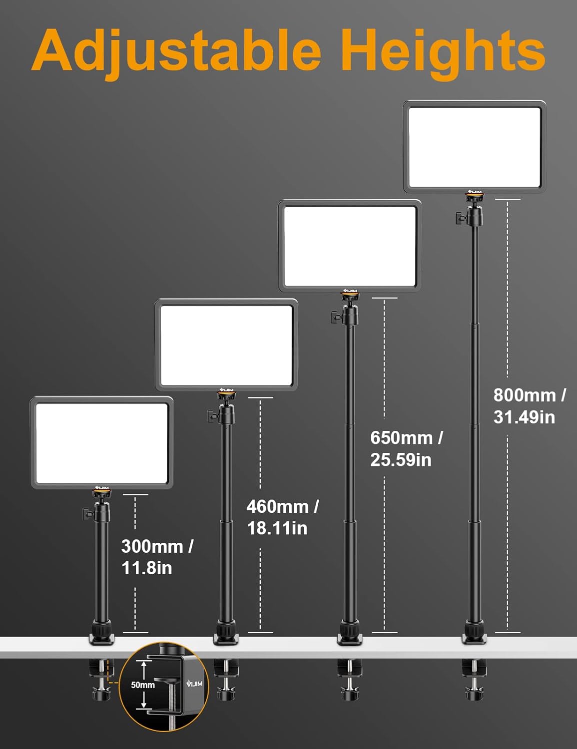 Thumbnail 6 de ULANZI K20 Key Light LED Video Light with Remote Control (11" panel, 2500K–9000K, dimmable)