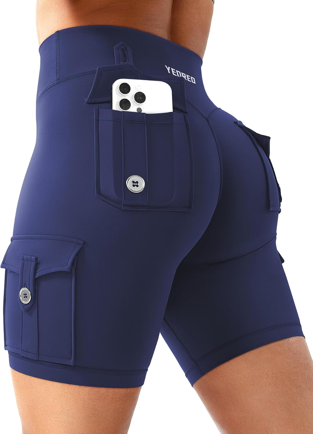 Detalle de YEOREO Cargo Workout Shorts 8-Inch