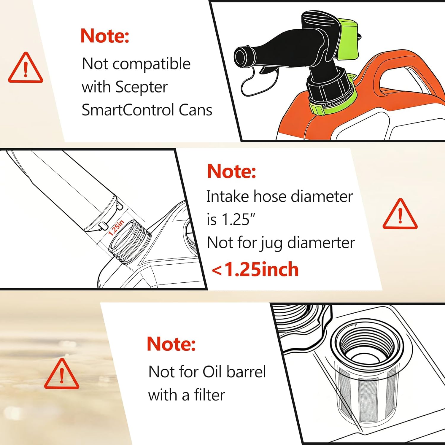Thumbnail 6 de Vierkate 5GPM Cordless Fuel Transfer Pump with Auto-Stop & Hand Nozzle