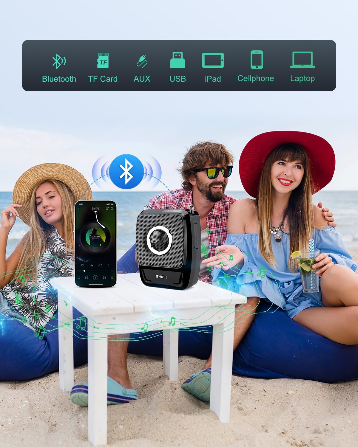 Thumbnail 6 de SHIDU Voice Amplifier, 5200mAh