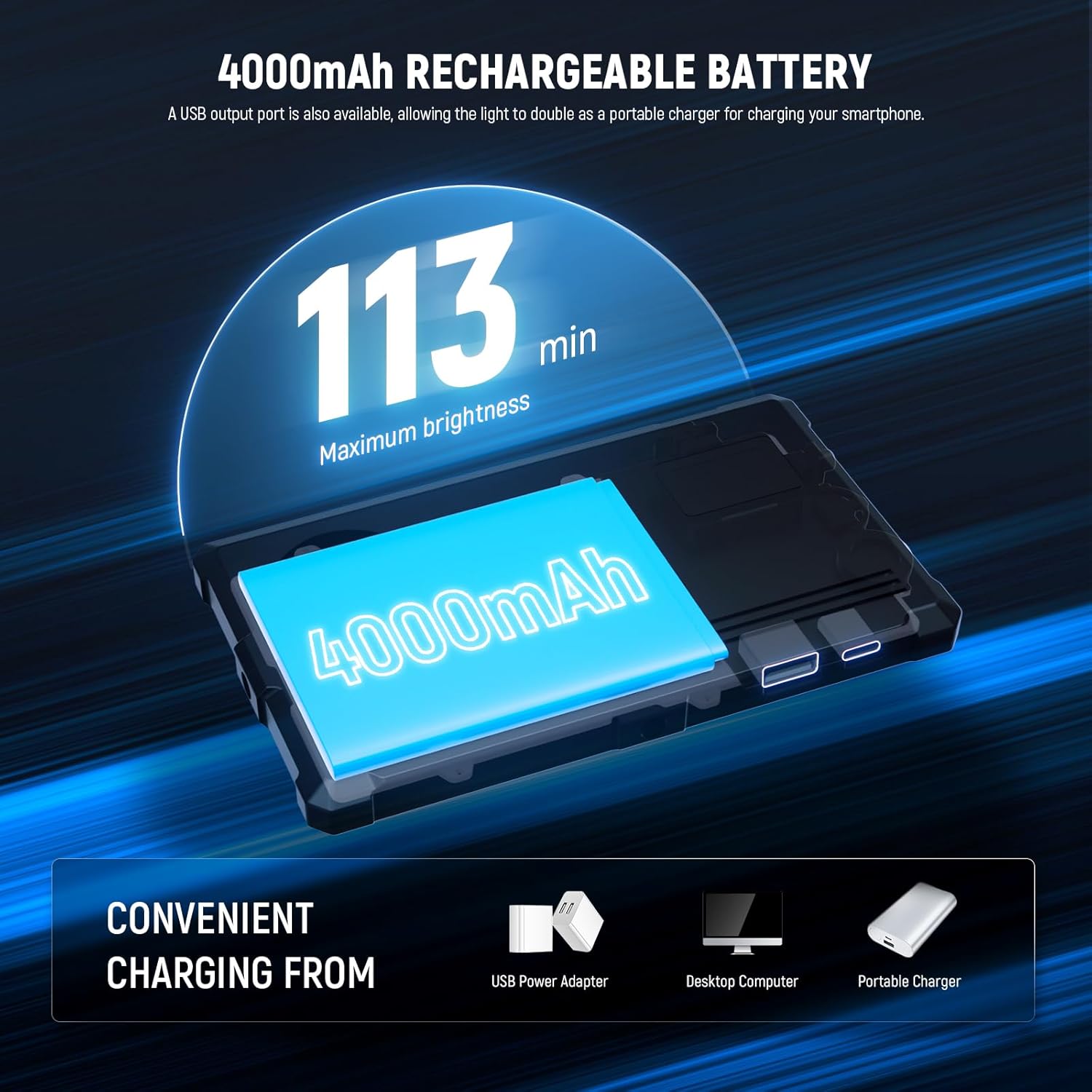 Thumbnail 4 de NEEWER Basics RGB Video Light SL90C: luce LED portatile 8W con 2700K-7500K e RGB ricaricabile