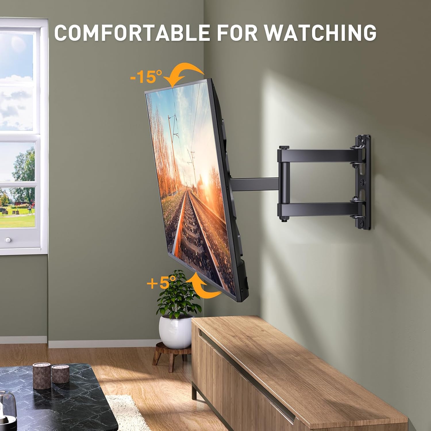 Thumbnail 5 de Perlegear PGMFK6 TV wall bracket 26–60 inch, 45kg