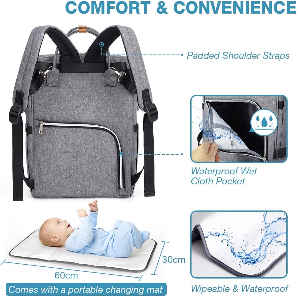 Thumbnail 4 de Lekebaby Nappy Changing Bag Backpack 23L