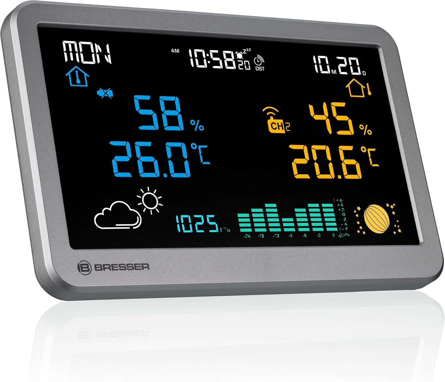 Detalle 2 de Bresser MeteoTemp TBH Funk-Wetterstation