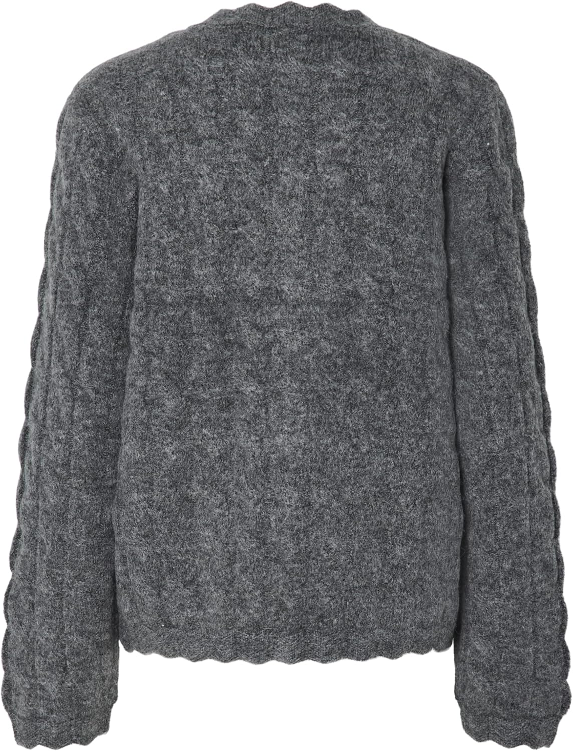 Detalle 2 de YAS Damen Yasbubera LS Knit Cardigan – Strickcardigan mit durchgehender Frontöffnung