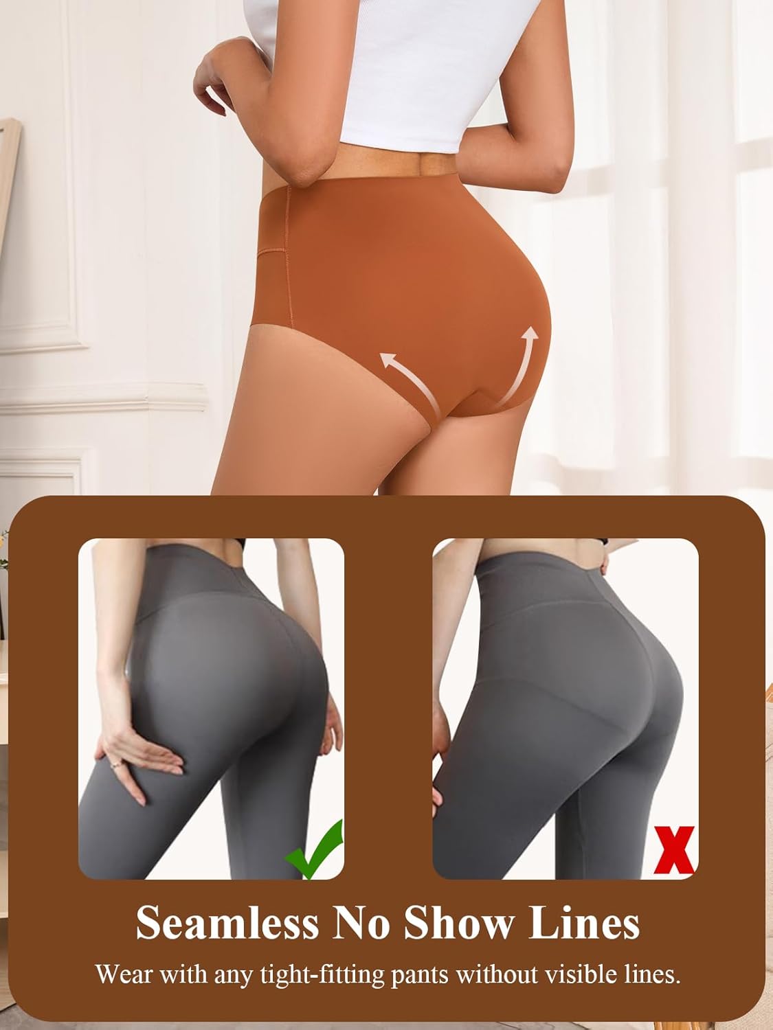 Thumbnail 4 de HOHOCHIN Women's Seamless High-Waist Tummy Control 4 pack 🩲