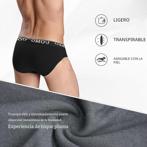 Thumbnail 2 de Channo Calzoncillos Hombre Slip de Algodón UOMO – Pack6 Negro XL