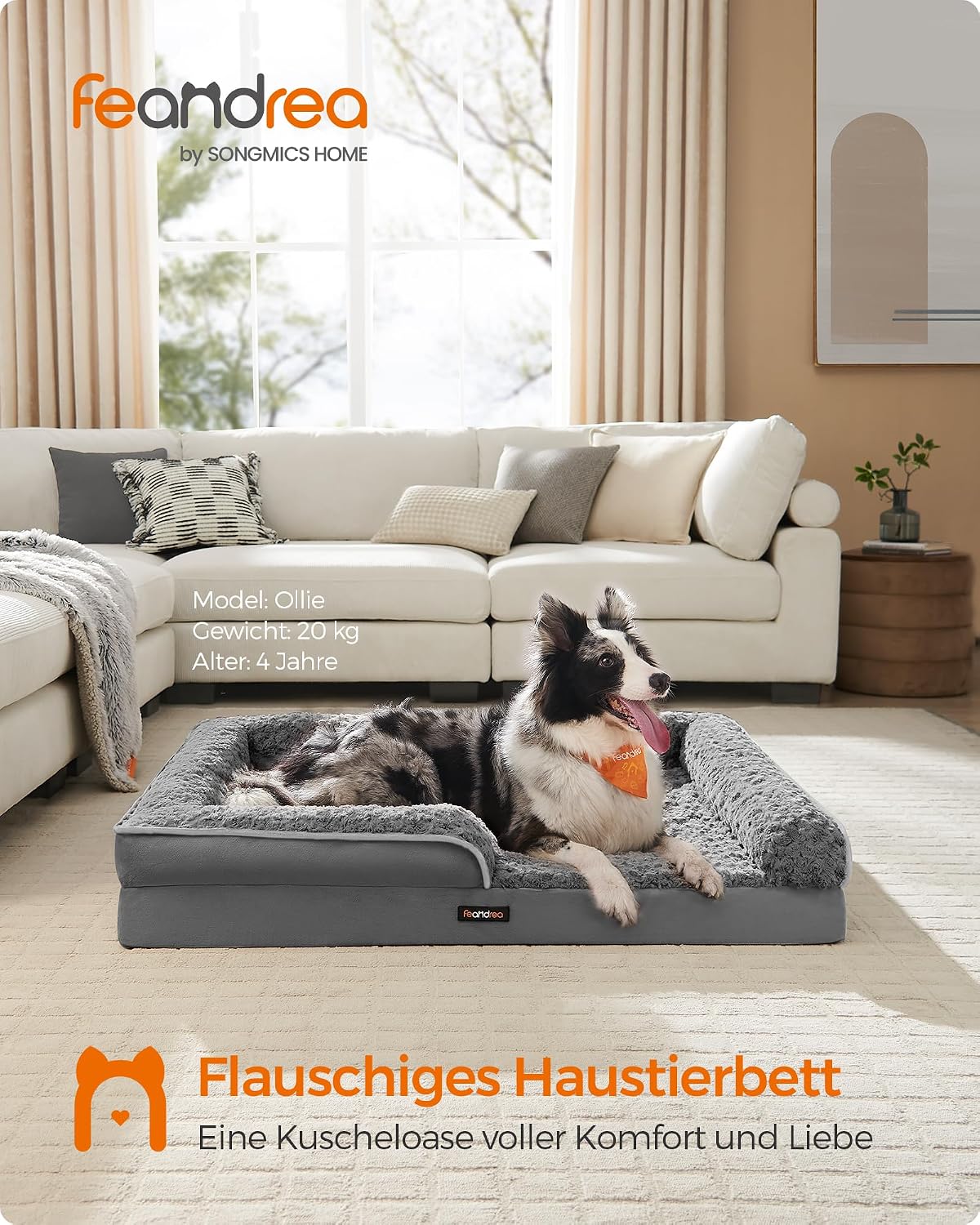 Detalle 2 de Feandrea orthopädisches Hundebett für Hunde 106x76 cm
