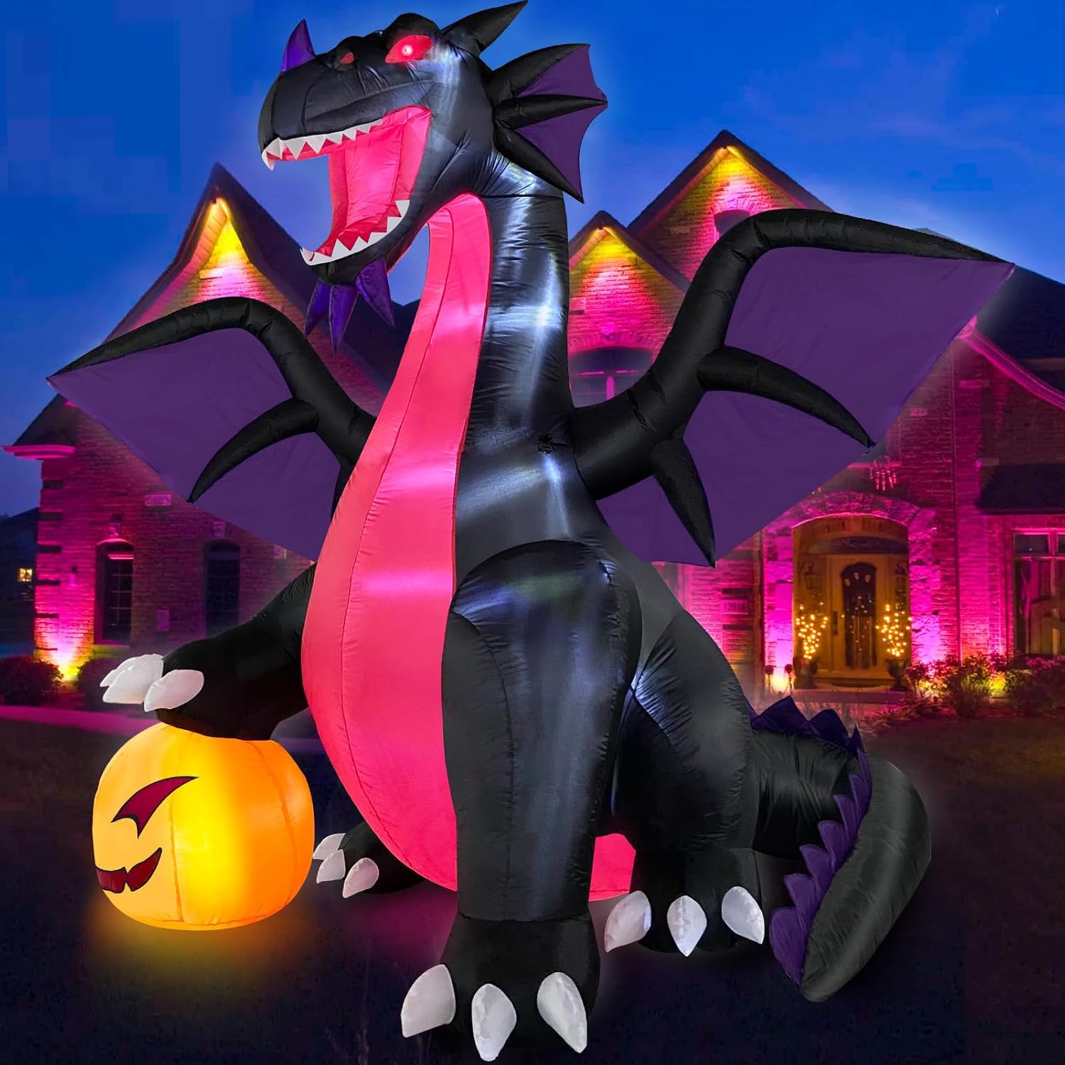 Detalle de Danxilu inflatable Halloween dragon, 9-foot