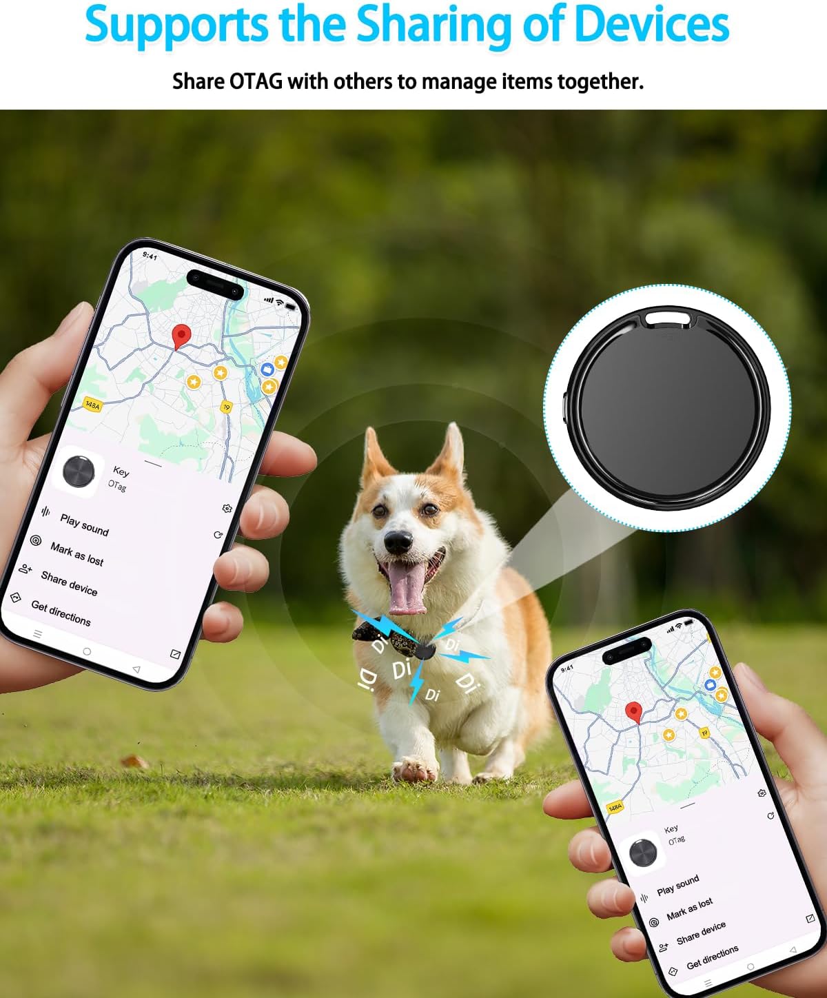 Detalle de Android Tracker Tags 2 Pack: Key Finder and Item Locator for Android (Google Find Hub)