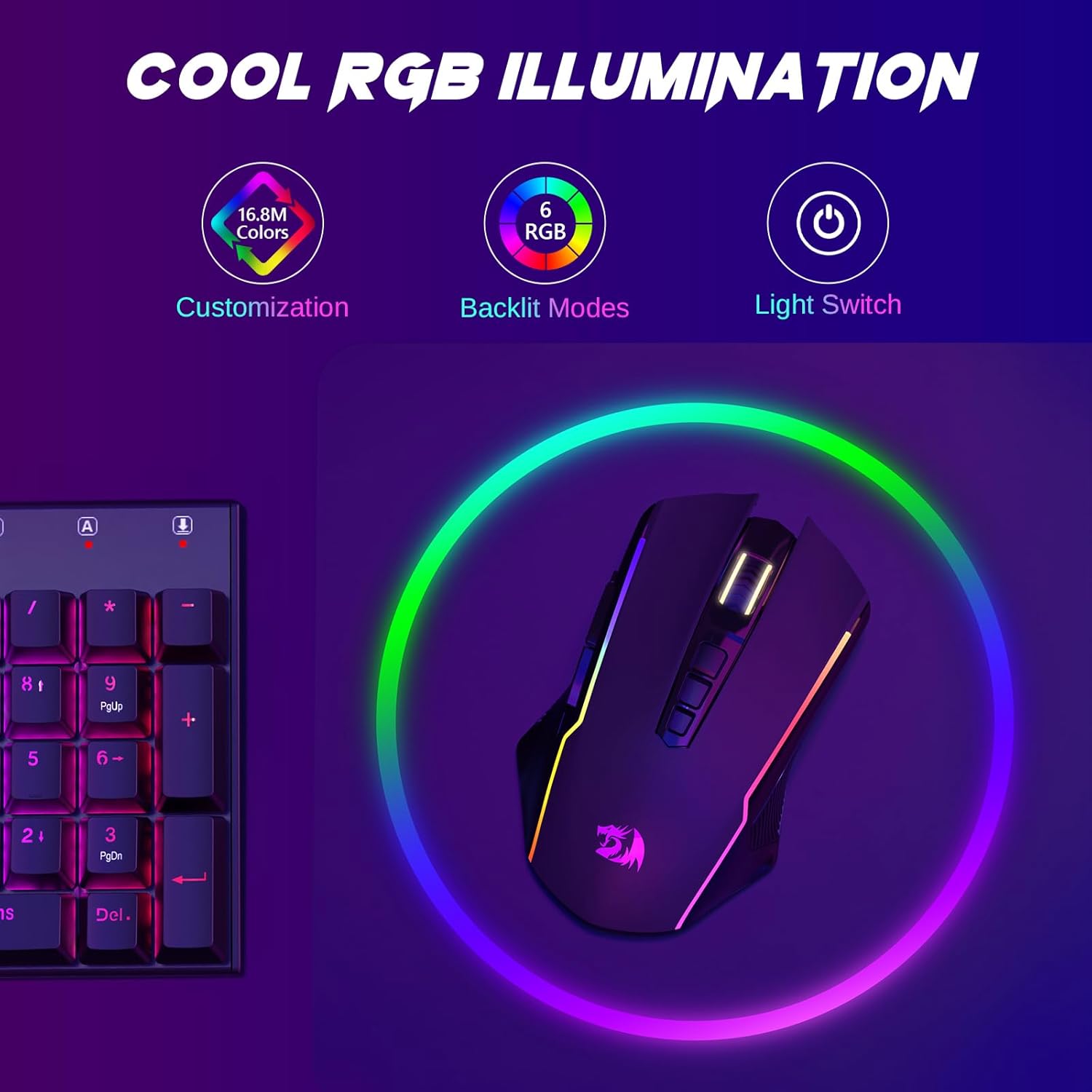 Thumbnail 2 de Redragon M914P Wireless Gaming Mouse 12000DPI