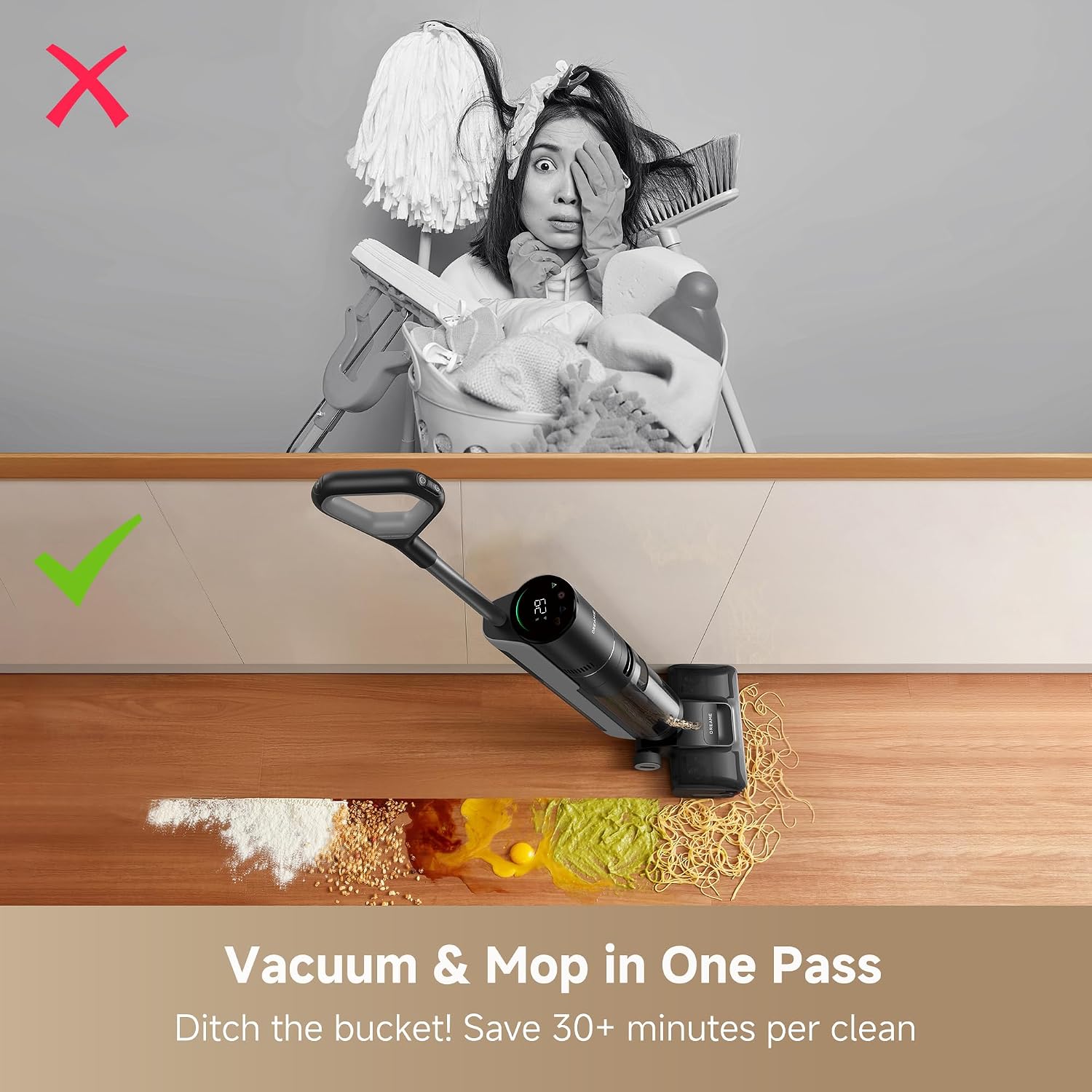 Detalle de Dreame H12 Pro Gen2 Wet-Dry Vacuum and Mop with Edge Cleaning