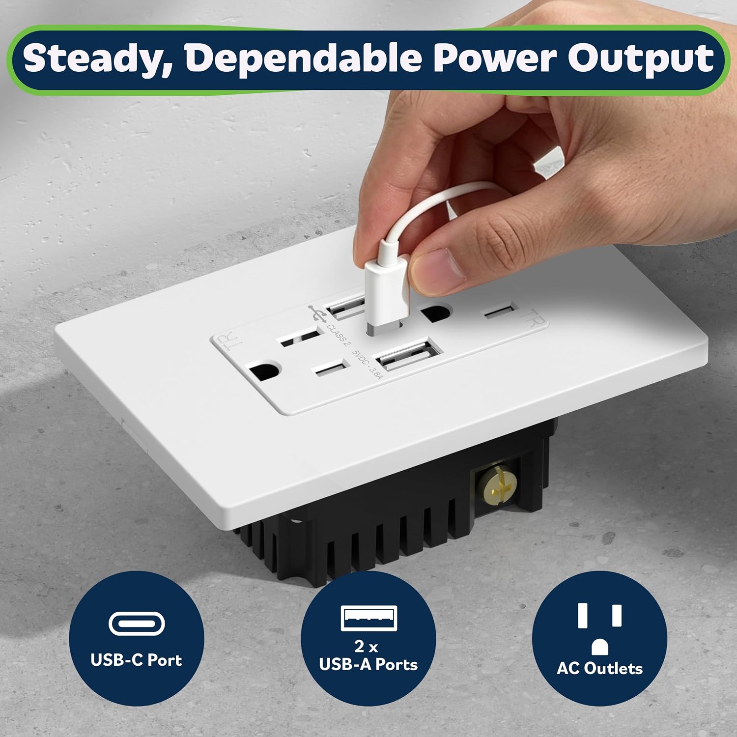 Detalle 2 de TOPGREENER TU21536AC3 20-pack USB Outlet 🔌