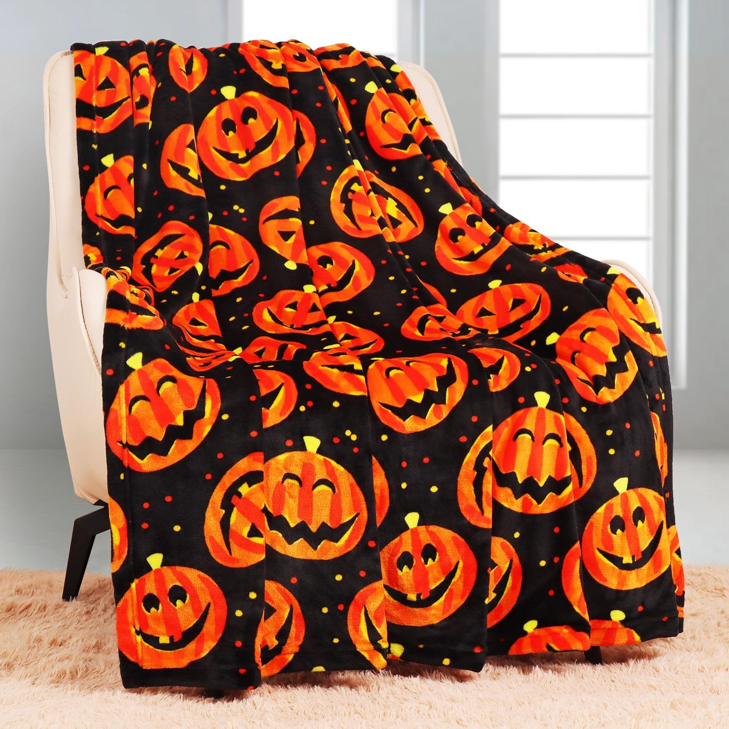 Detalle de YISUMEI Halloween Decke 150 x 200 cm