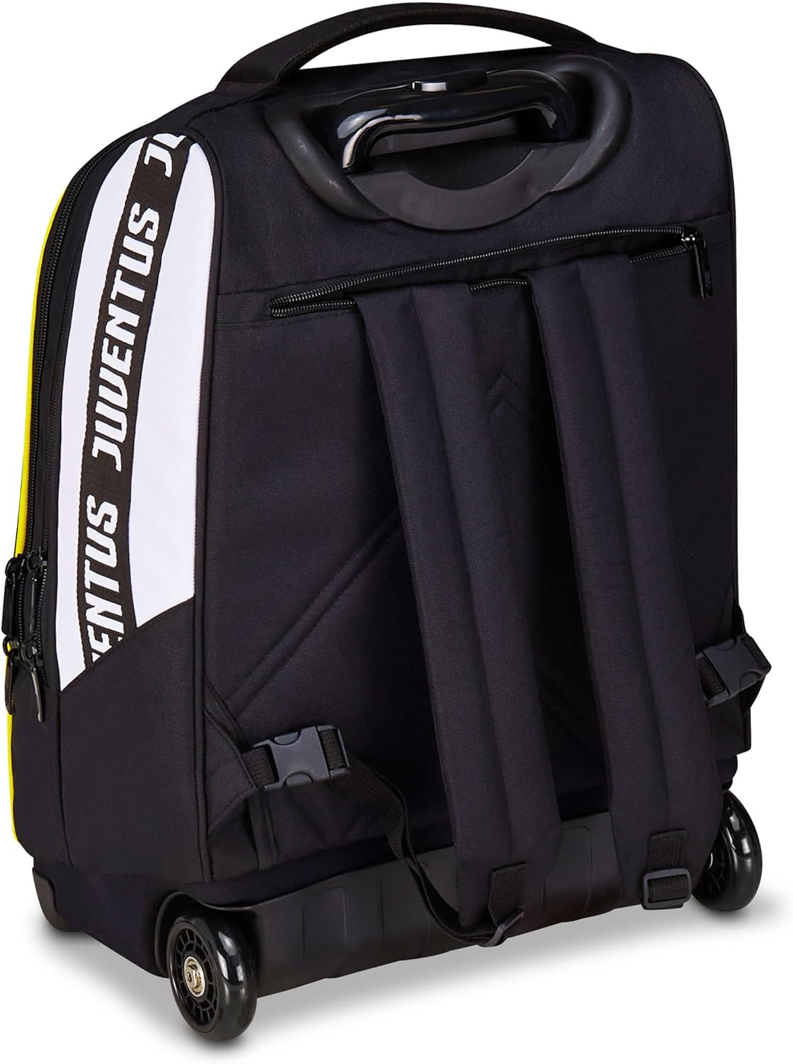 Detalle de Seven Juventus Big Trolley Scuola Fisso 2 in 1: Zaino e trolley bianco/nero, 36 L
