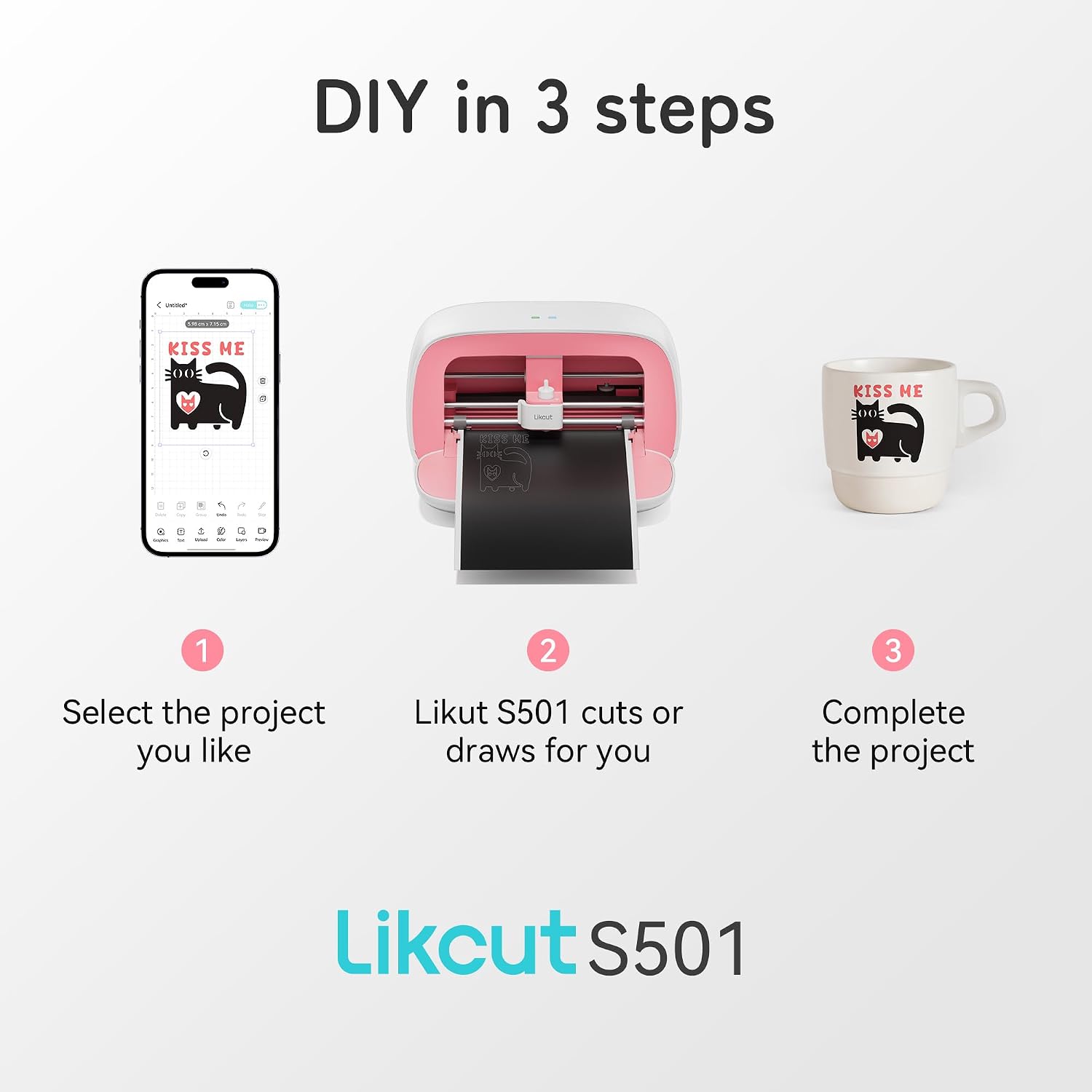 Detalle de Likcut Glee S501 Mini Schneideplotter