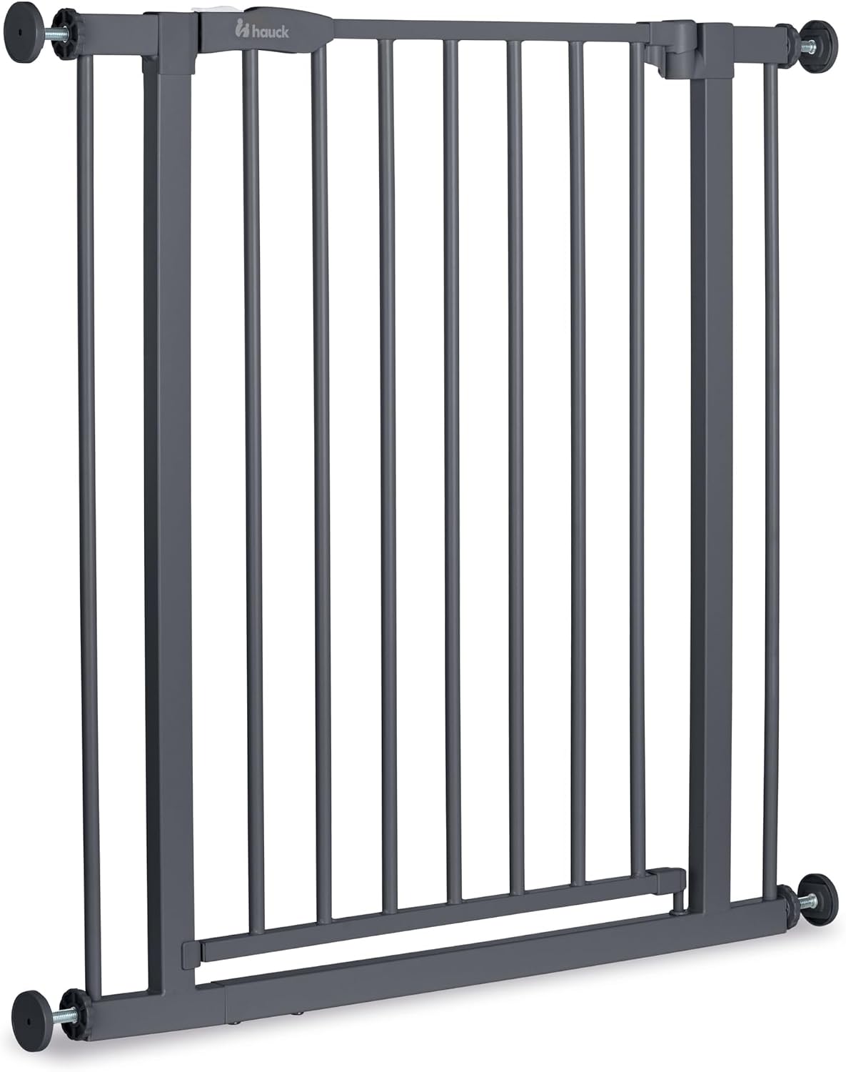 Detalle de hauck Open N Stop 2 Dunkelgrau: Klemmi Gitter für Innen 75–80 cm Breite, 77 cm hoch