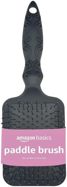 Detalle 2 de Amazon Basics Paddle Brush for Hair (Gentle Detangling, Wet or Dry)