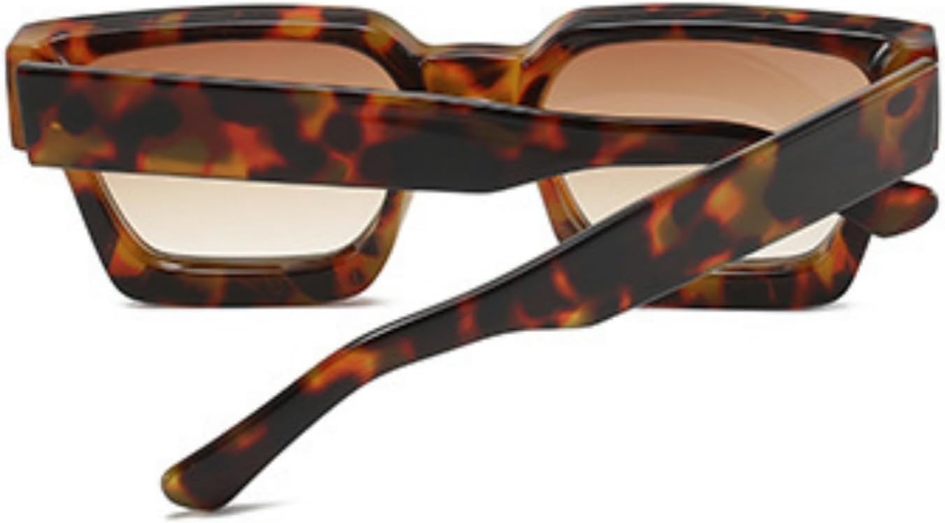 Thumbnail 2 de ASYHV Vintage rechteckige Sonnenbrille mit UV400-Schutz (PC-Gestell, UV400) für Damen & Herren