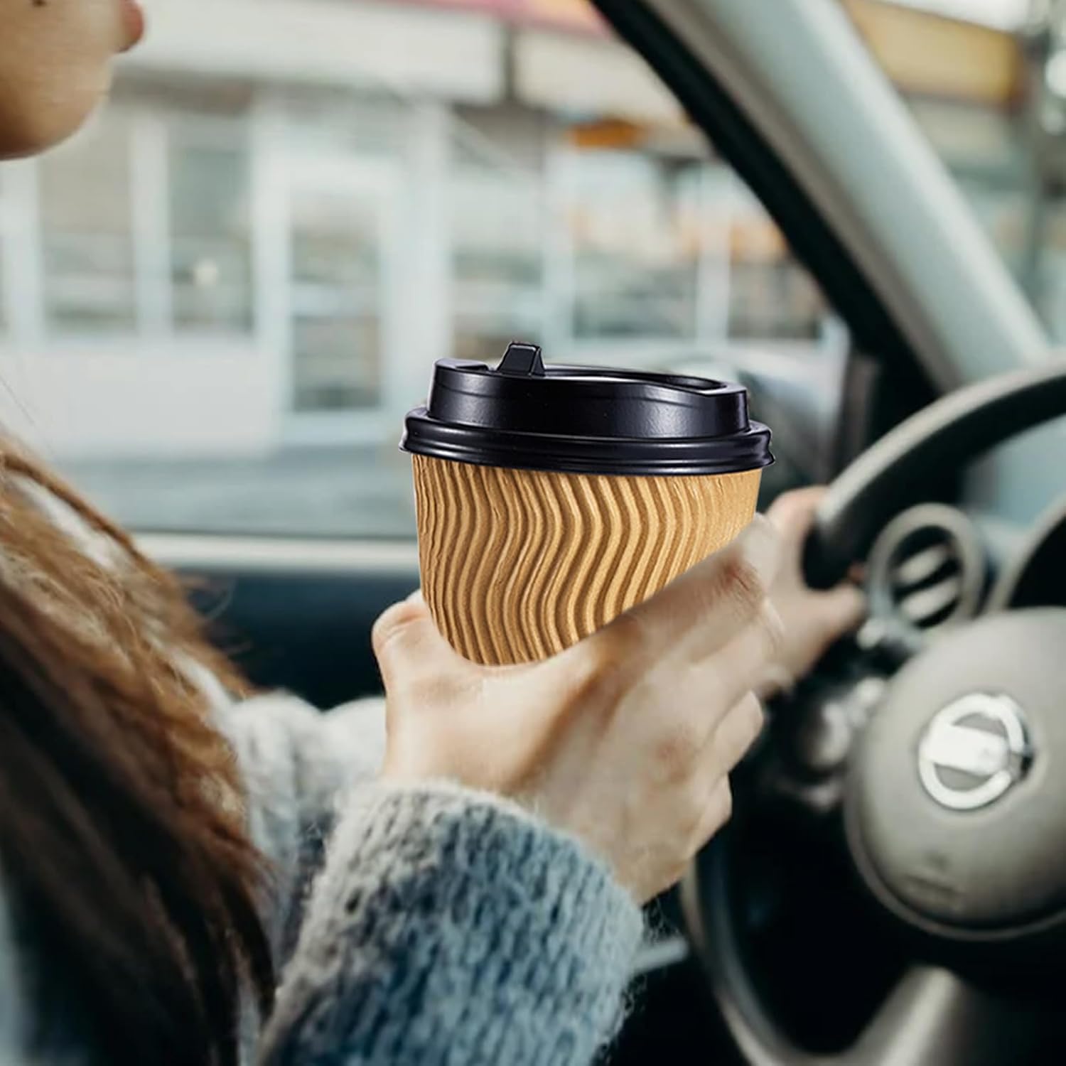 Thumbnail 5 de SIUQ 8 oz Disposable Coffee Cups
