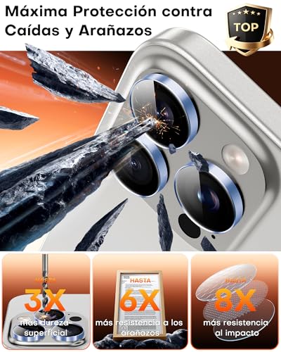 Detalle de TOCOL Protection d'objectif iPhone 15 Pro Max
