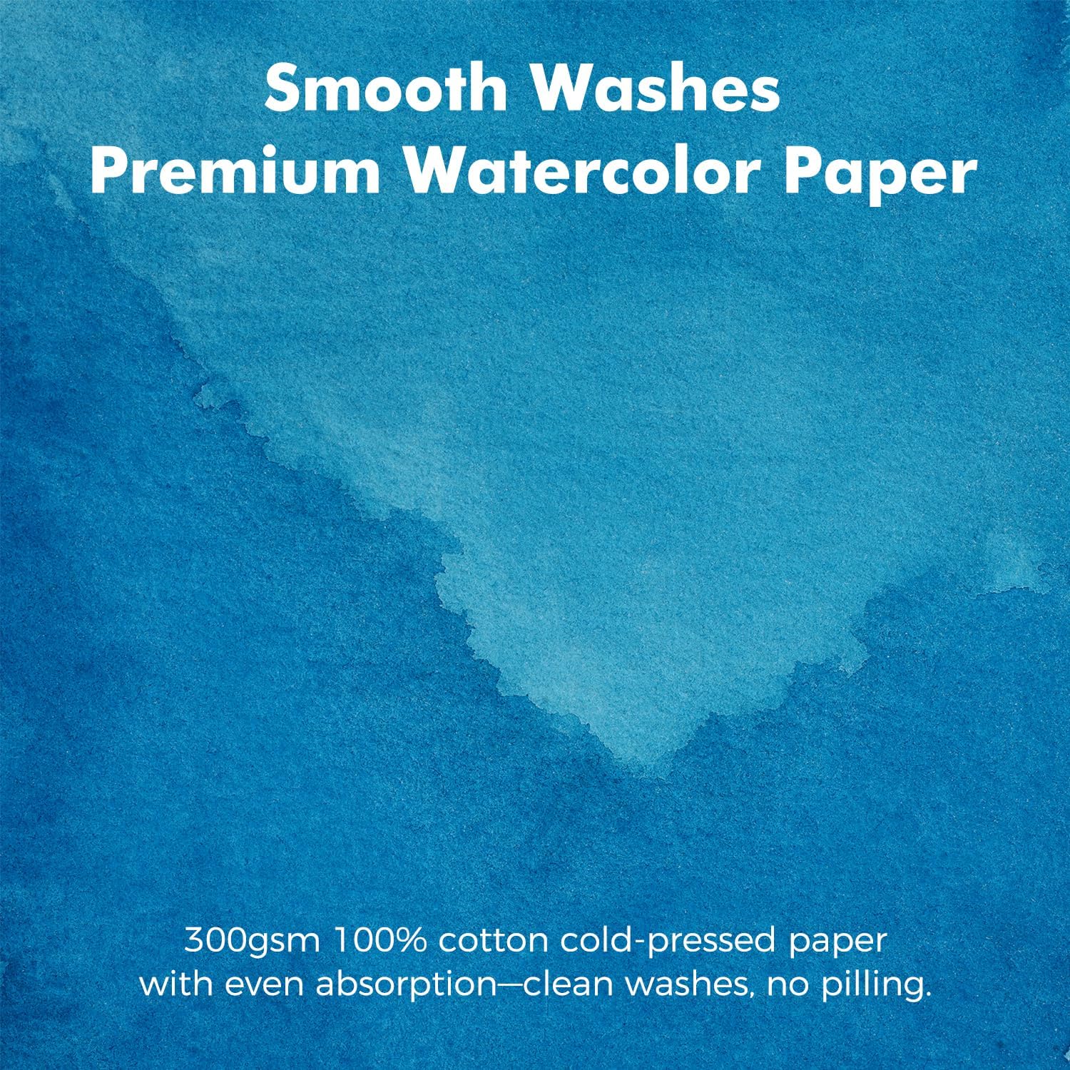 Detalle 2 de Fuumuui 30 Sheets Watercolour Journal (5.5 x 5.5 in) – 100% Cotton Cold Pressed Watercolour Paper, 140lb/300gsm