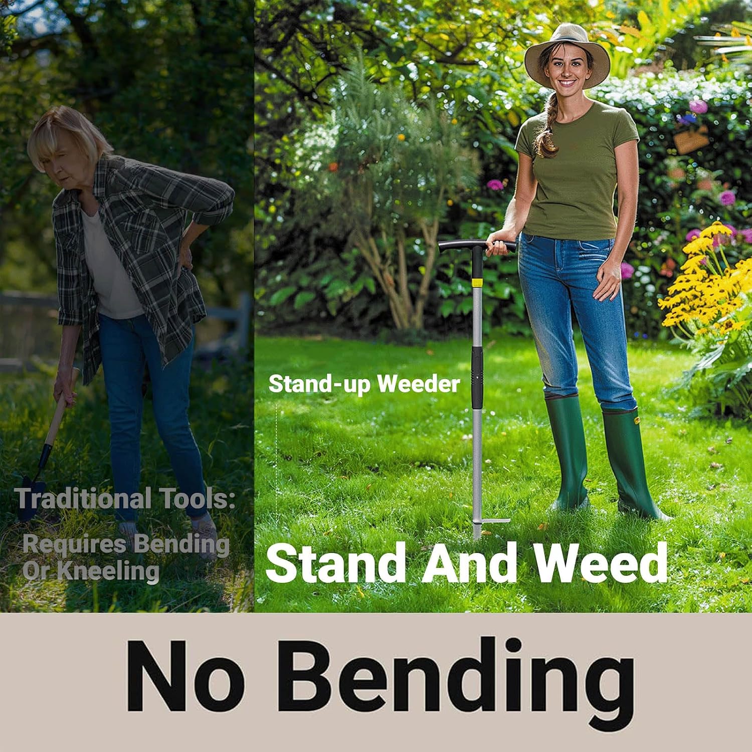 Thumbnail 2 de Wurzberge Garden Weed Remover Tool – stand-up root puller for dandelions, thistles & nettles