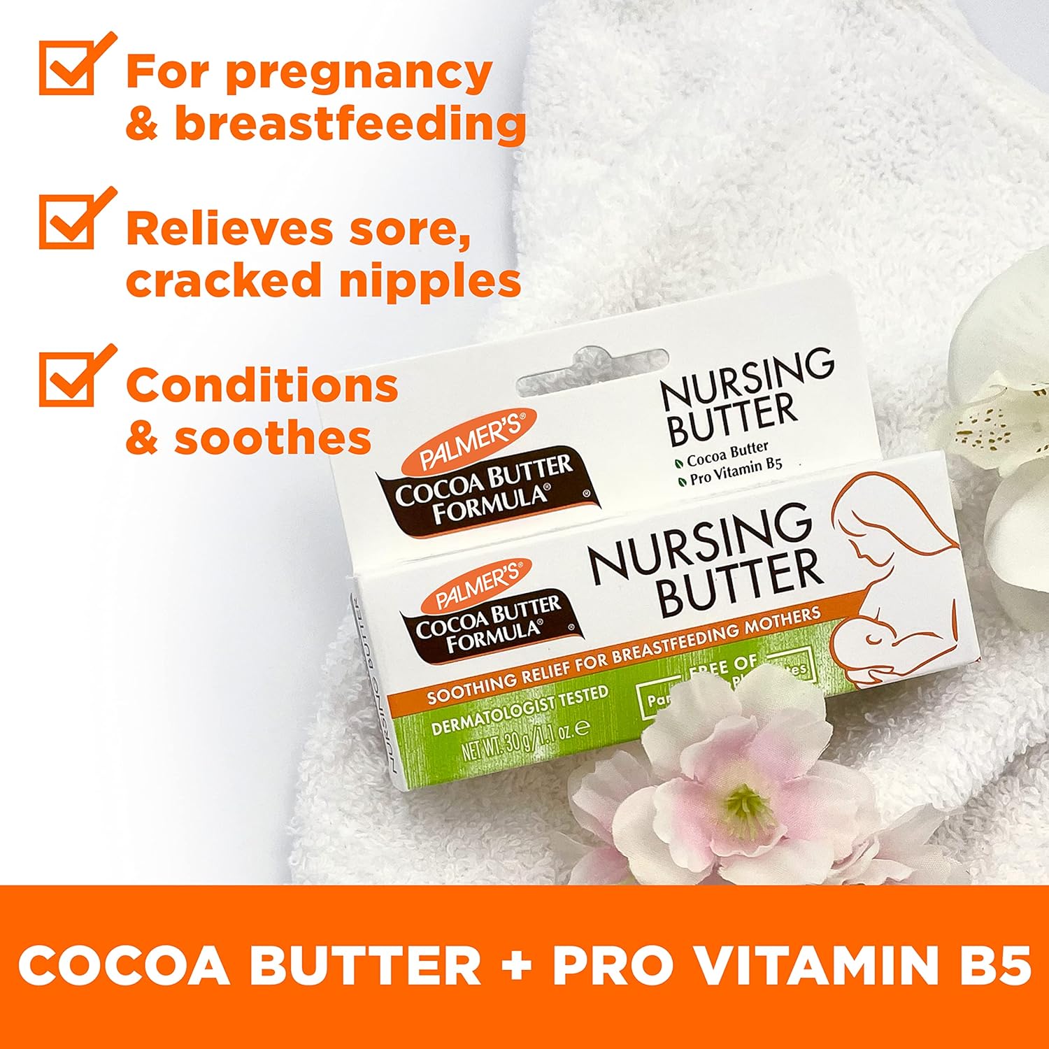 Thumbnail 5 de Palmer's Cocoa Butter Formula New Moms Skin Recovery Essentials Gift Set (8.5 oz lotion + nursing butter + bust cream + skin therapy oil)