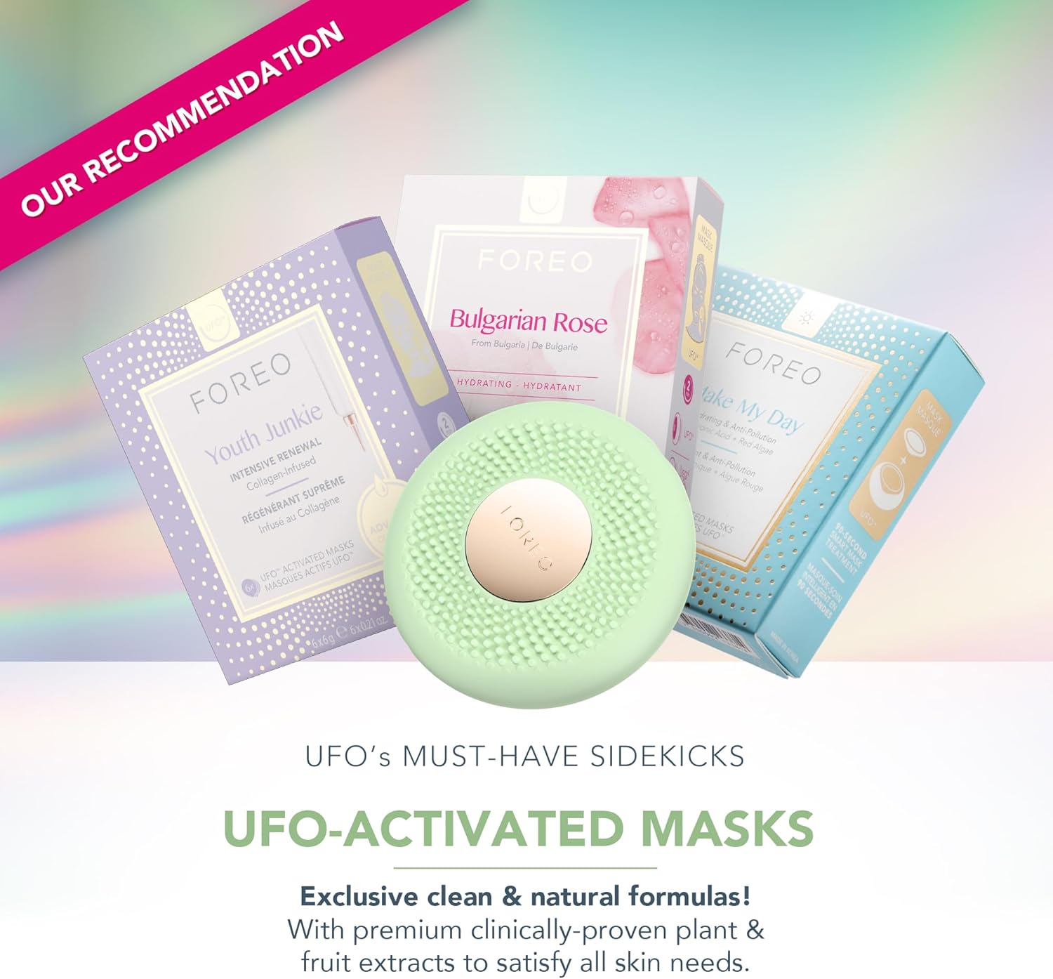 Detalle 2 de FOREO UFO 3 go Hautpflegegerät mit 8 Farben
