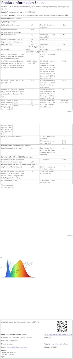 Thumbnail 18 de LED ATOMANT Pack 4x Downlight LED Extraplano Redondo 💡