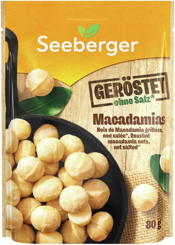 Seeberger Noix de Macadamia Grillées Non Salées – 1 unité