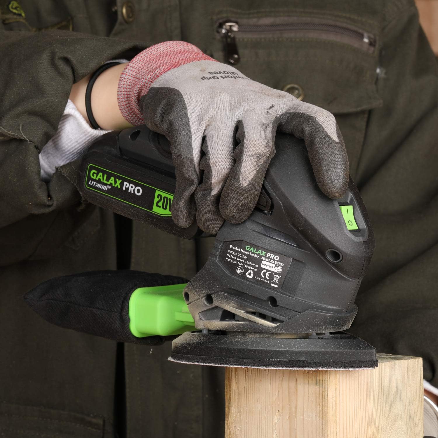 Thumbnail 6 de GALAX PRO Cordless Sander 20V: Compact Detail Sander with Dust System and 20 Pcs Sandpapers