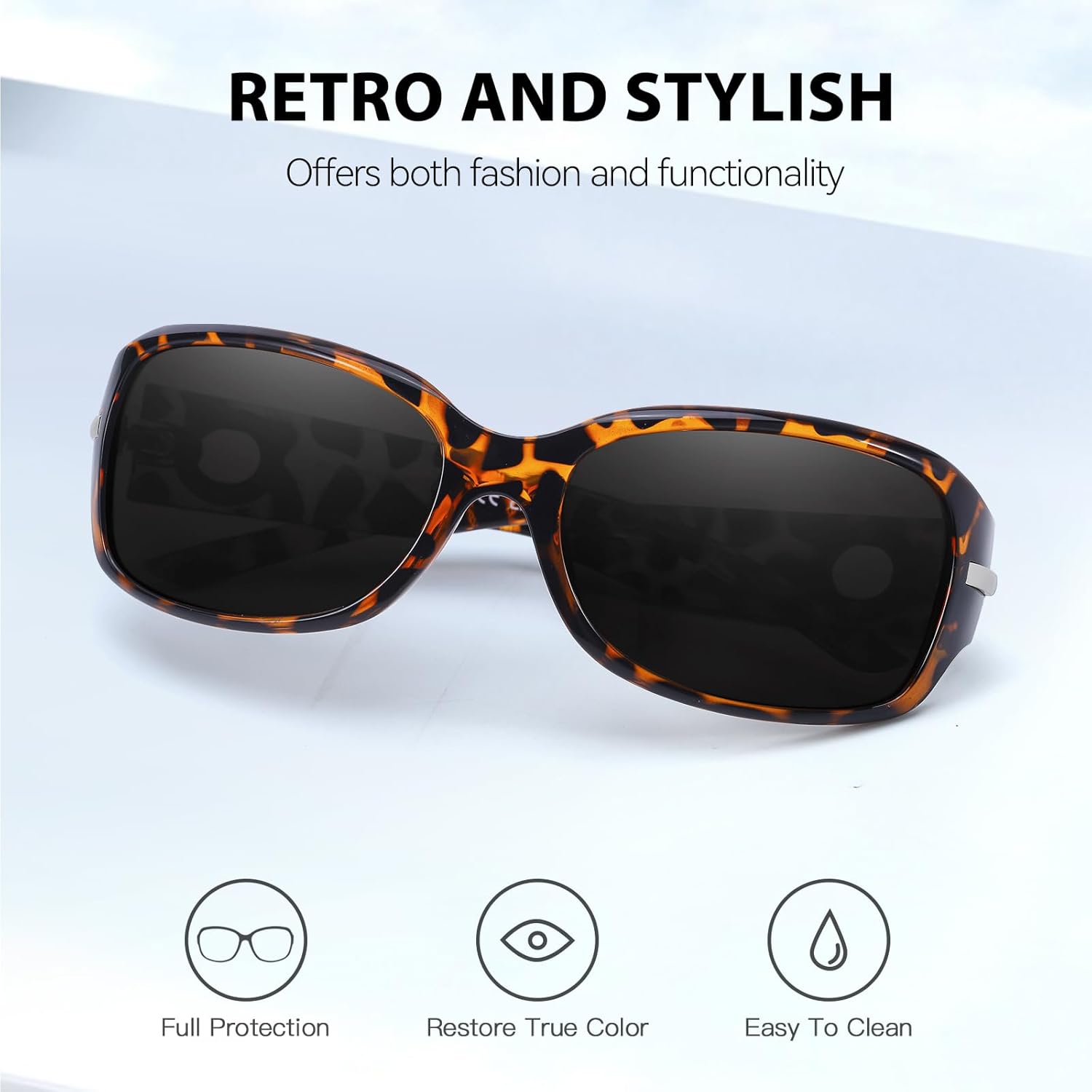 Thumbnail 5 de Myiaur polarised wraparound sunglasses for women – UV400 protection for driving and everyday fashion