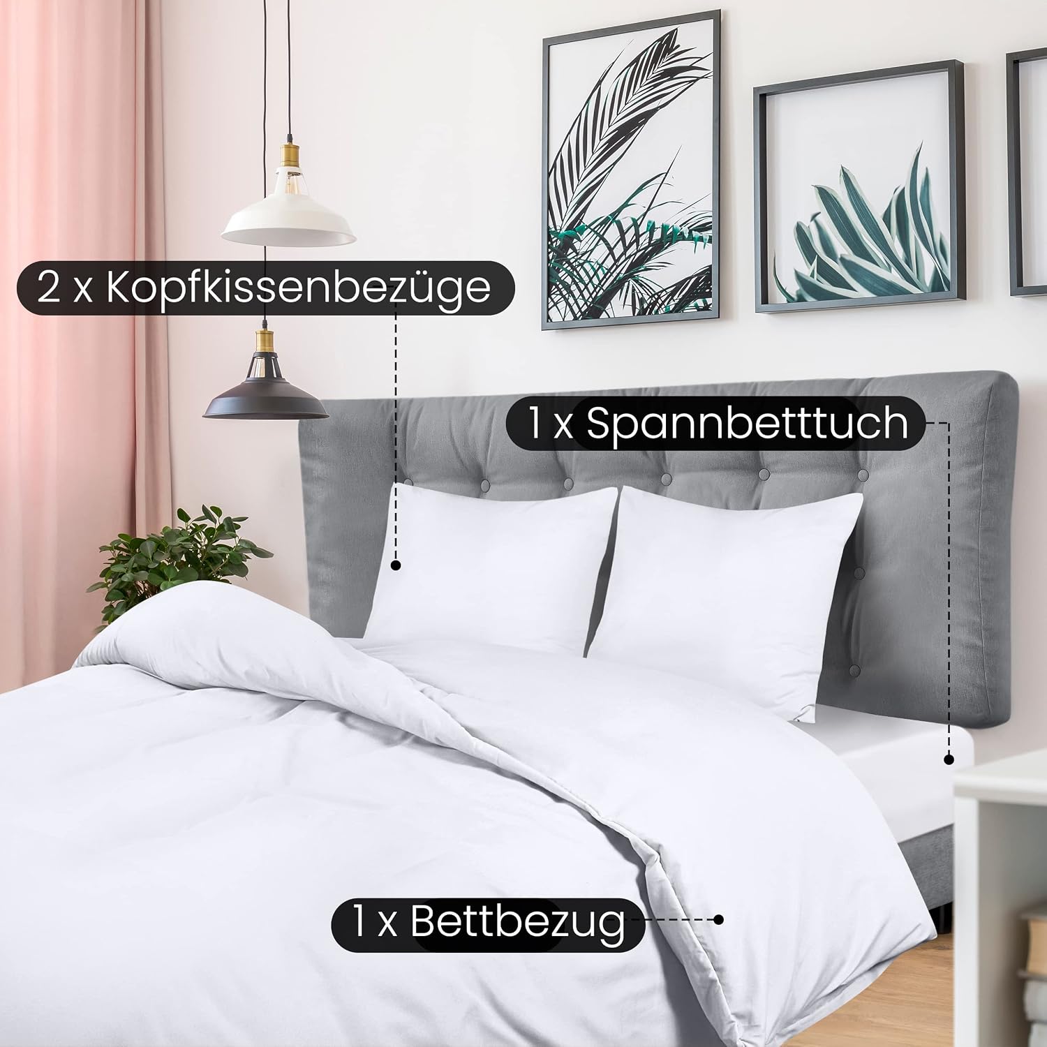 Thumbnail 1 de Utopia Bedding Funda nórdica 240x220 microfibra blanca
