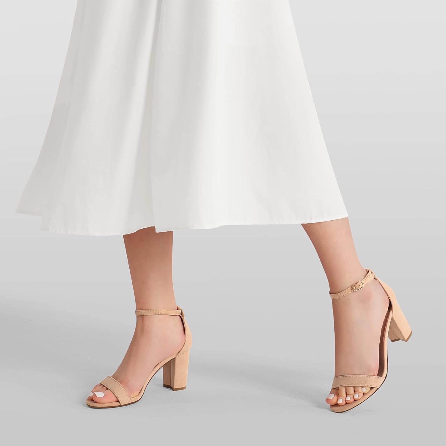 Thumbnail 5 de DREAM PAIRS Women's Chunk Low Heel Pump Sandals