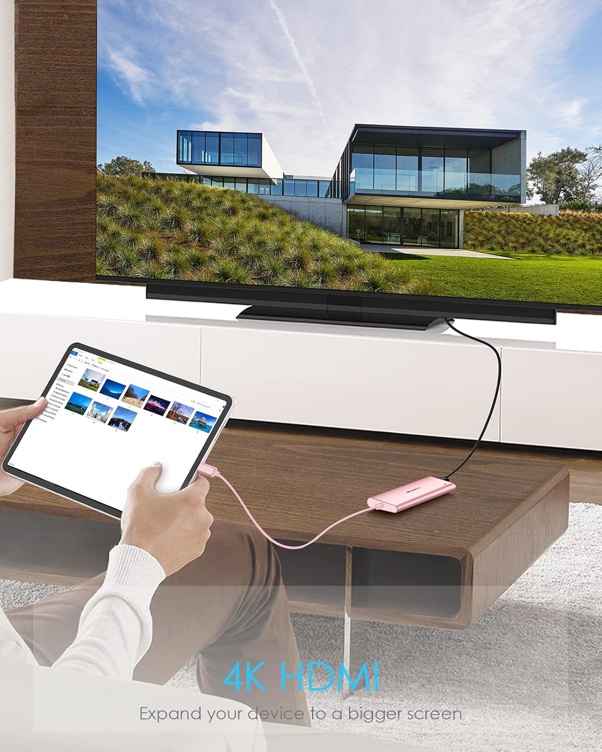 Thumbnail 6 de LENTION Hub USB-C 4K HDMI, 2 USB 3.0, Tarjeta, Jack 3.5mm