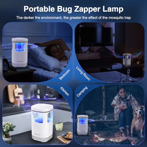 Detalle de Tiptop Home Fly Killer Lamp – USB UV Insect Zapper for Home and Outdoor Use