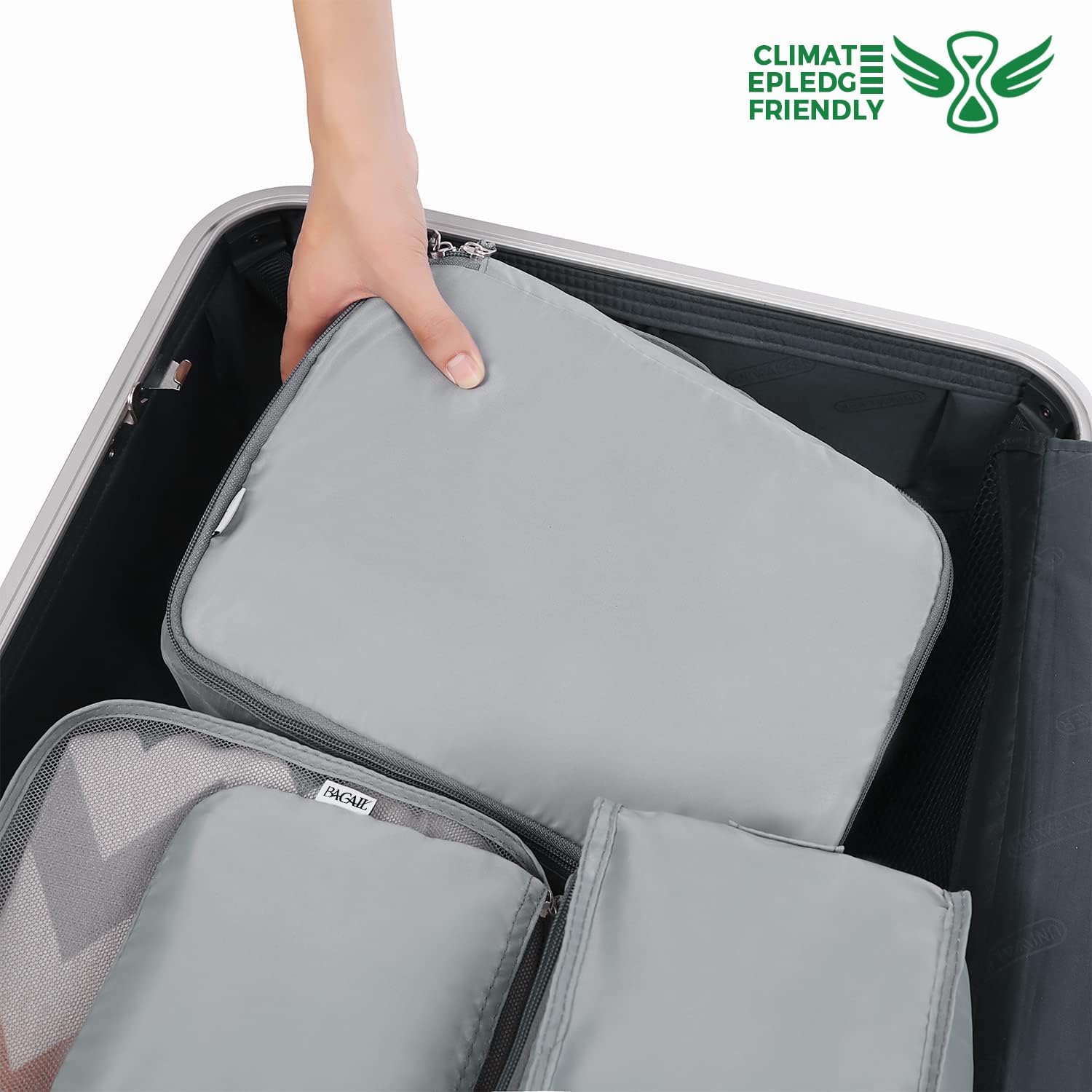 Detalle 2 de BAGAIL Packwürfel Set 8-teilig für Reisen