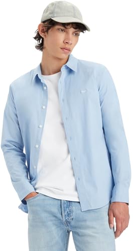 Thumbnail 4 de Levi's Long-Sleeve Battery Housemark Slim Camisa - Soft Chambray Blue (M, Hombre)