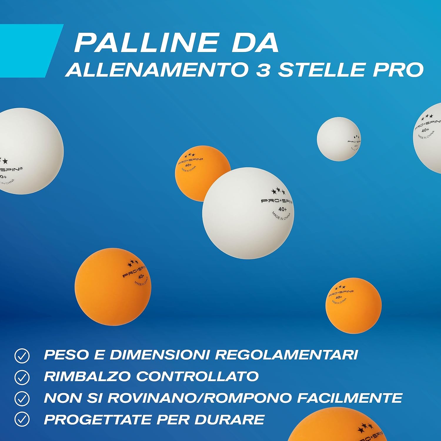 Thumbnail 5 de PRO-SPIN Set da Tavolo Portatile con Rete Estensibile 183 cm