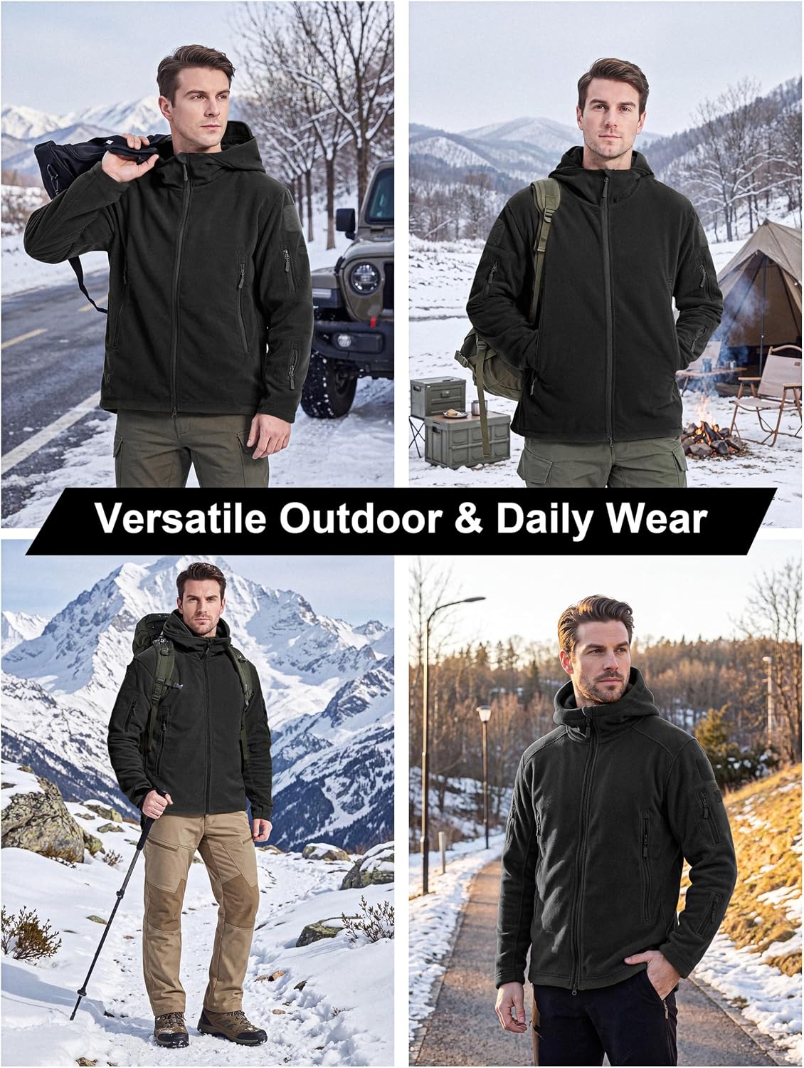 Detalle 2 de CRYSULLY Tactical Fleece Jacket 7 pockets