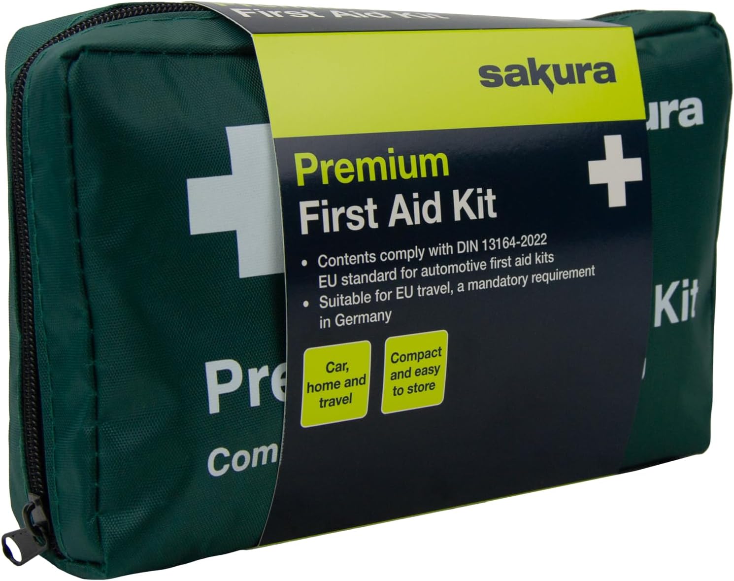 Detalle 2 de Sakura DIN First Aid Kit SS5418 – Zipped Bag, Comprehensive EU Travel Kit (DIN 13164)