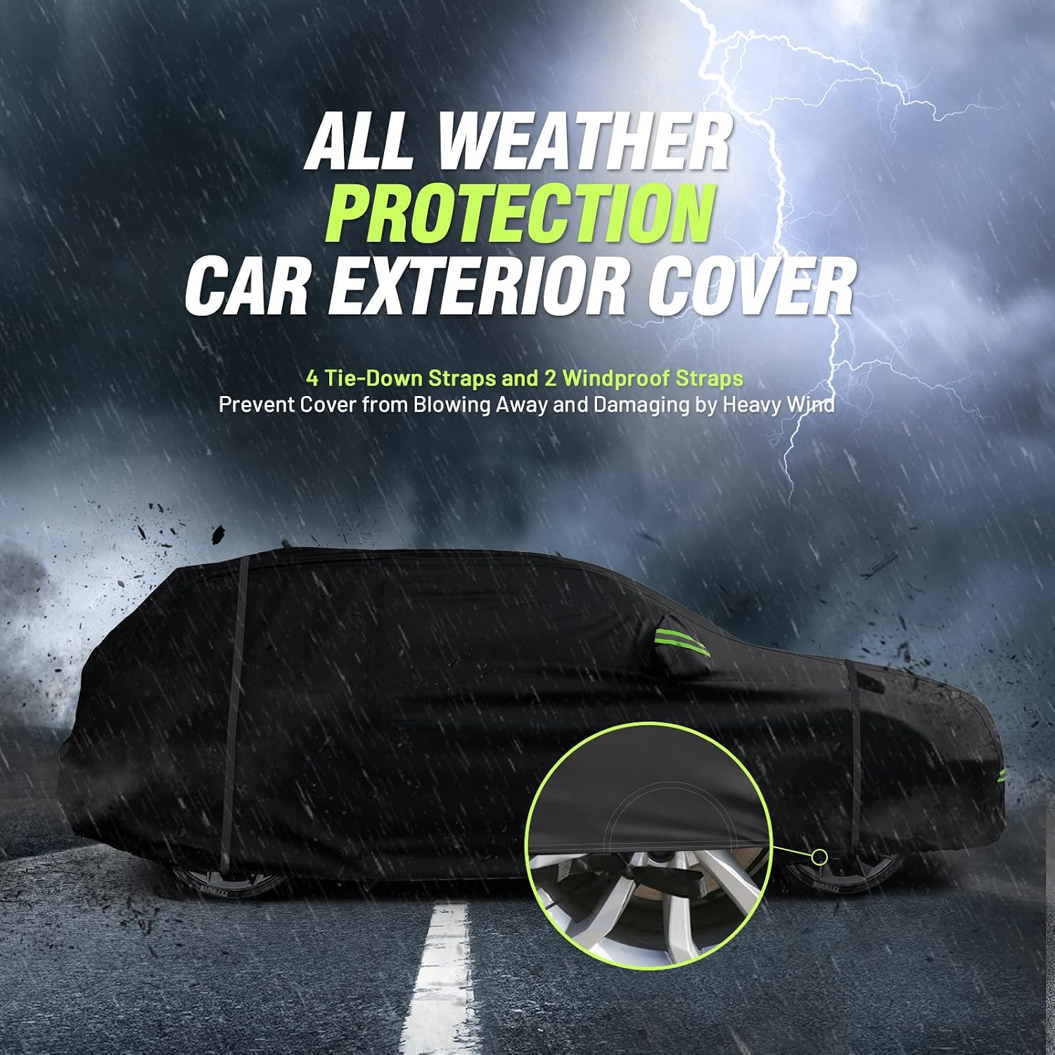 Thumbnail 2 de Favoto SUV Car Cover (188–198 inches): All‑Weather Waterproof Outdoor Cover with Right-Side Zip