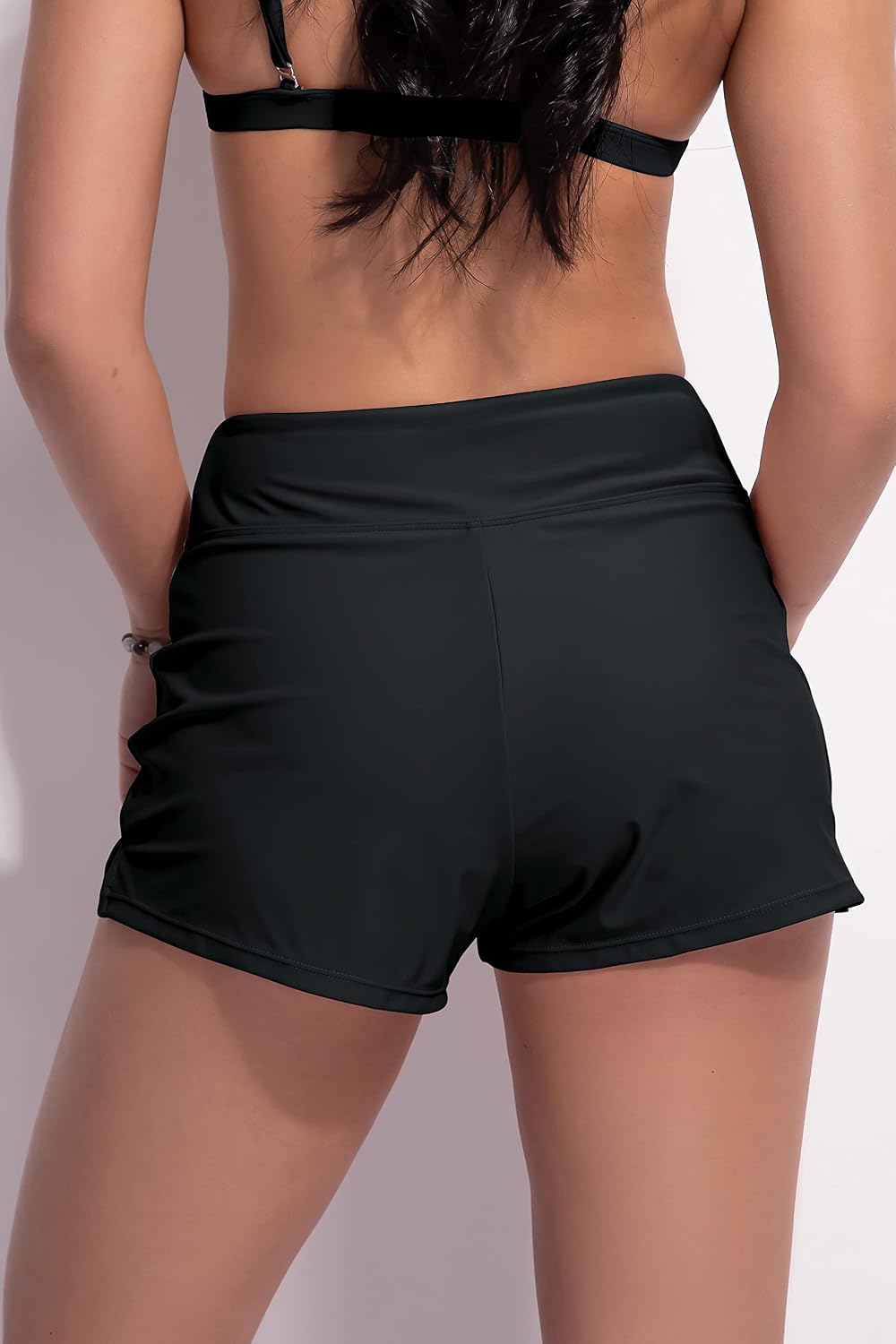 Detalle 2 de Beautikini Period Swimwear Menstrual Leakproof Swim Shorts (3” High Waist) Quick-Dry Bathing Suit Bottoms