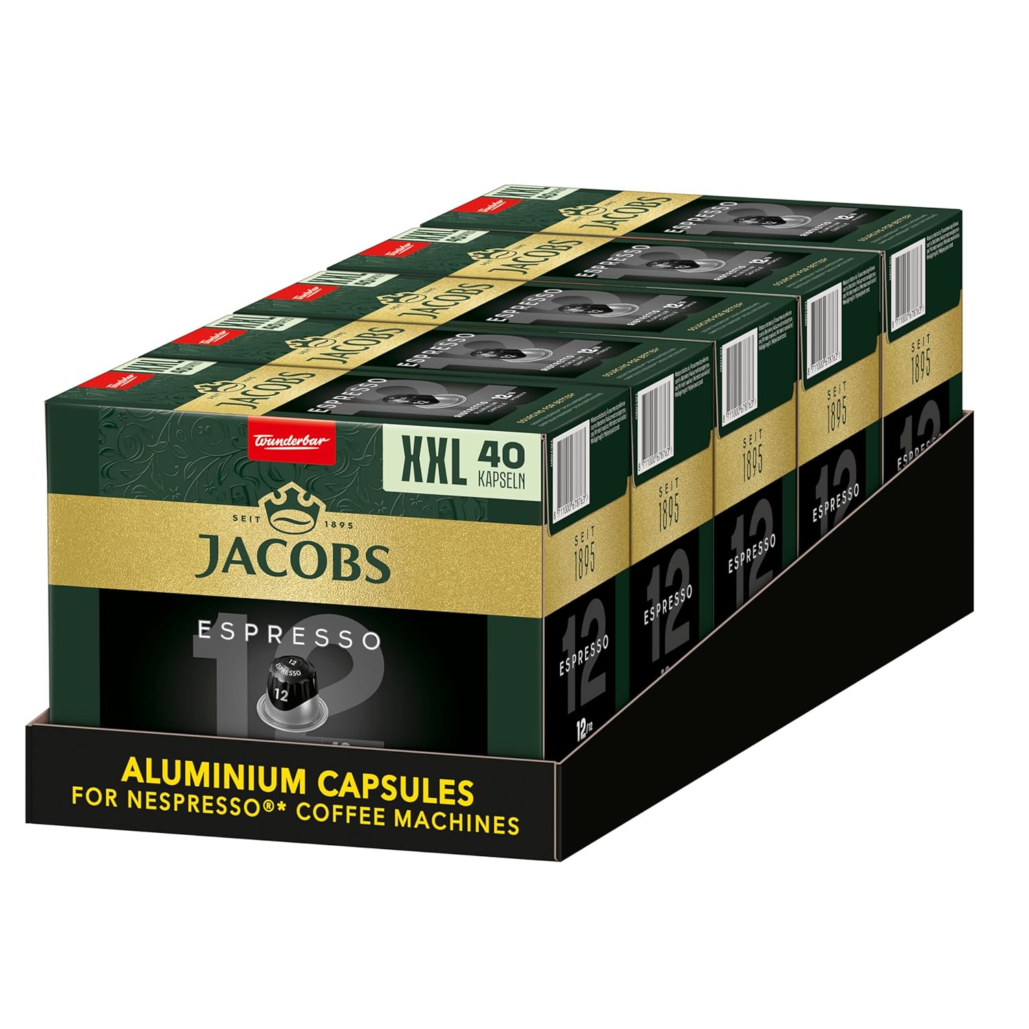 Thumbnail 6 de Jacobs Espresso Ristretto Kaffeekapseln – Intensität 12/12, Nespresso-kompatibel, 200 Kapseln