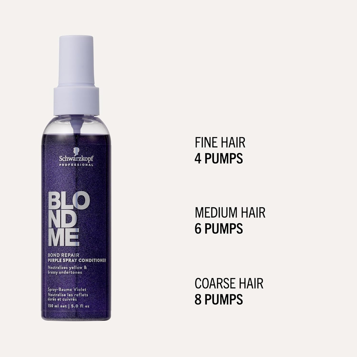 Thumbnail 4 de Schwarzkopf Professional BLONDME Bond Repair Purple Leave-In Conditioner, 150 ml