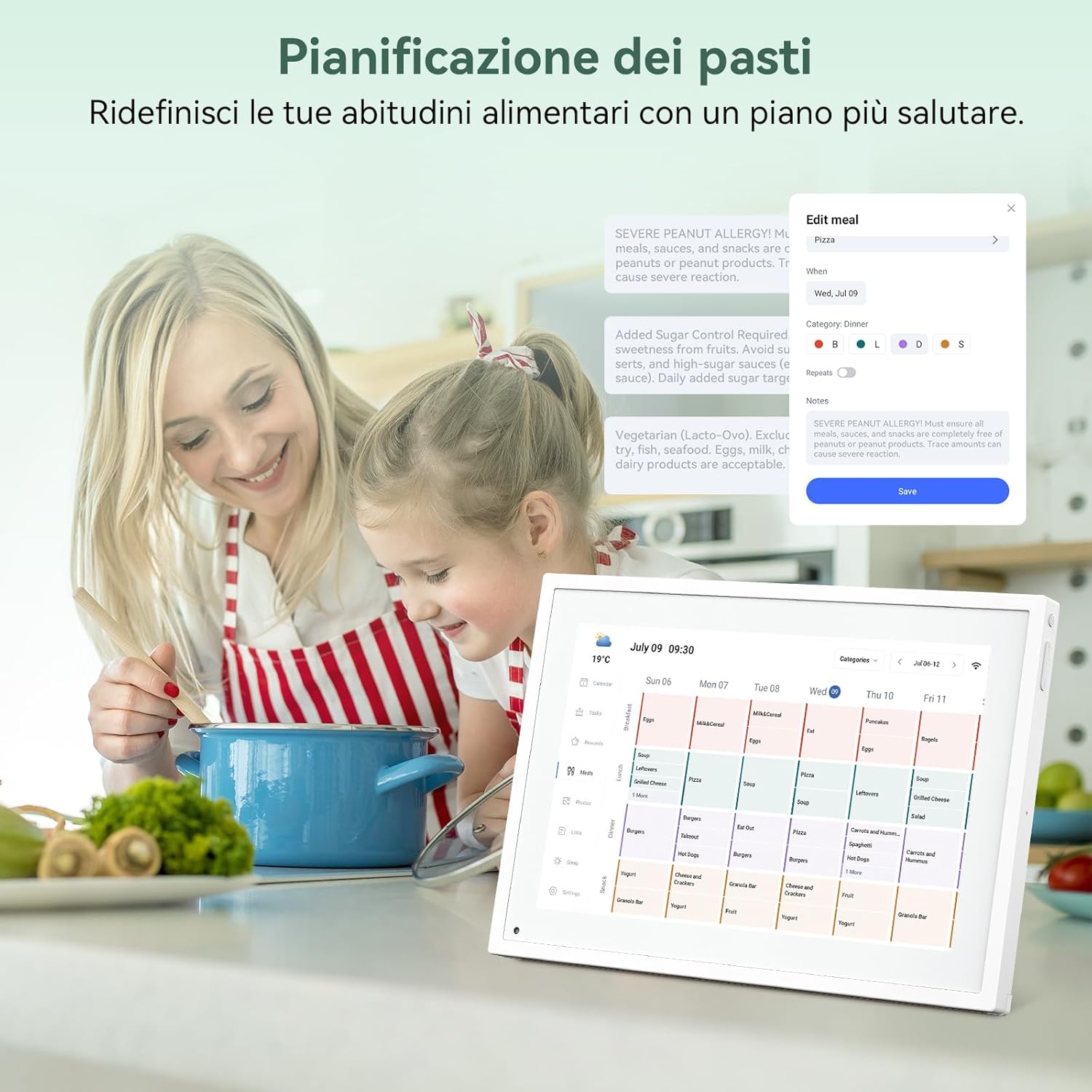 Thumbnail 4 de TABWEE P10 10.1" Calendario digitale