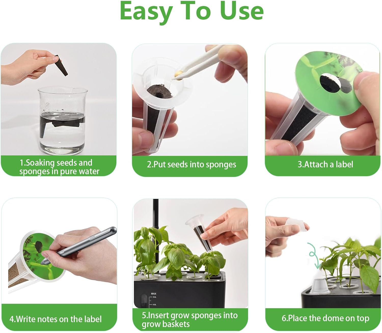 Thumbnail 6 de Hydroponic seed pod kit, 251-piece set