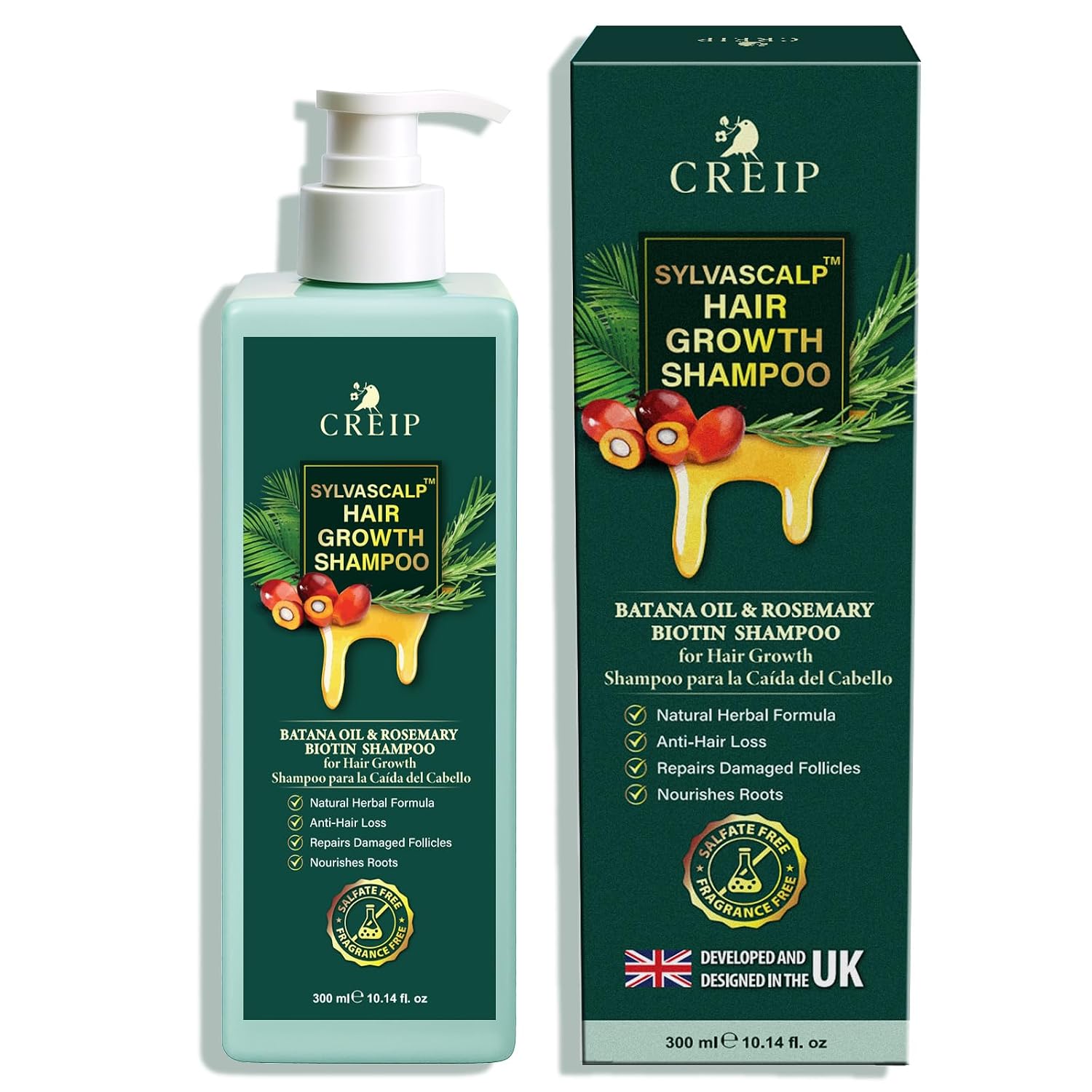 Detalle de Rosemary & Batana Oil Hair Growth Shampoo, Sulfate-Free