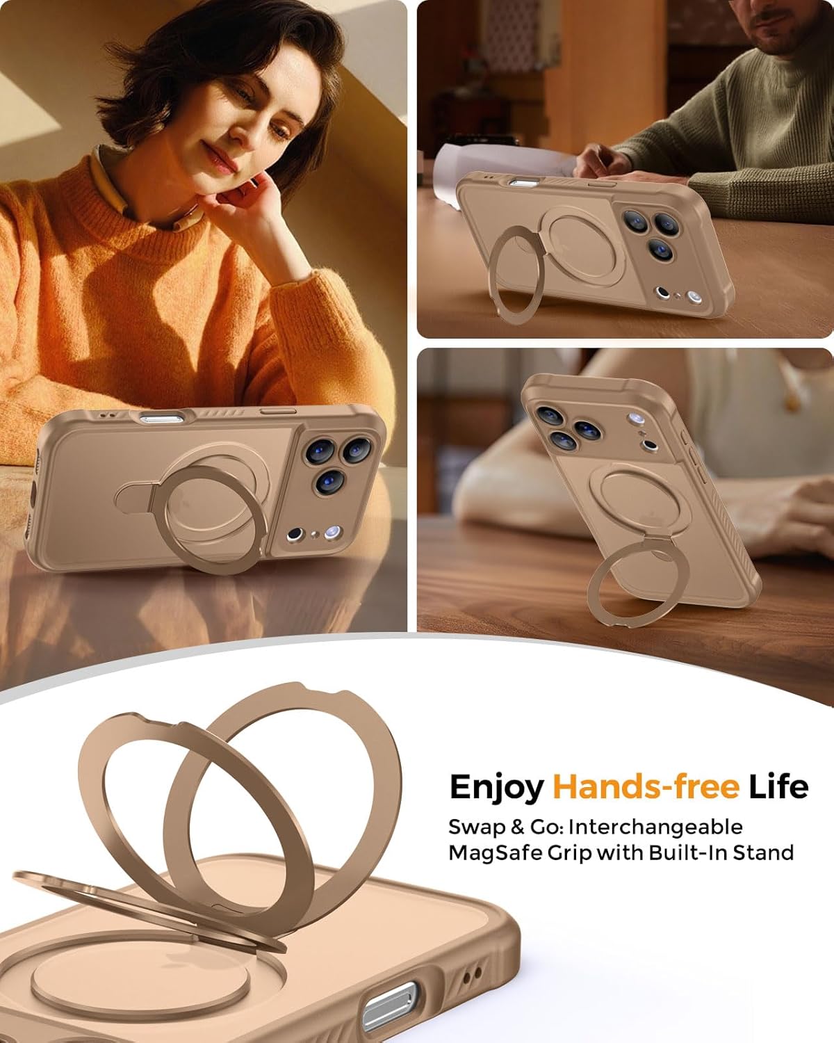 Thumbnail 3 de MOCCA Design Case for iPhone 17 Pro Max with MagSafe and Invisible Magnetic Ring Stand